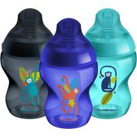Tommee Tippee Closer To Nature Jungle μπιμπερό Blue 0m+ 3x260 ml