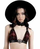 BH (Oberteil) KILLSTAR - Crimson Daze Halter - BLOOD TARTAN M