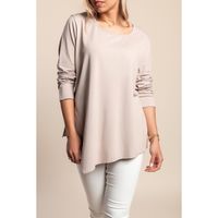 Langarm-Tunika, Beige