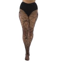 Strumpfhose PAMELA MANN - Cobweb Pattern - schwarz 44-46