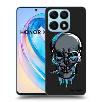 Silikónový čierny obal pre Honor X8a - EARTH - Lebka 3.0