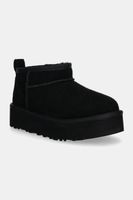 UGG snehule detské semišové CLASSIC ULTRA MINPLATFORM