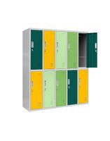 Plechová šatní škříň s 10 boxy Bartuś (1094)