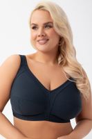 Bezkosticová nevyztužená podprsenka Gorsenia K973 Nela Tmavě modrá 80D