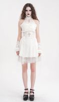 sukienka damska DEVIL FASHION - White Gothic Sexy Cut Out M