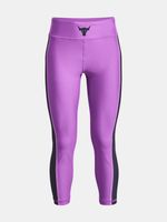 Under Armour UA Project Rock HG Armr Ankl Legginsy dziecięce Fioletowy