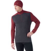 Smartwool CLASSIC THERMAL MERINO BL 1/4 ZIP Мъжка термо тениска, тъмносиво, размер