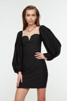 Dámske šaty Trendyol TPRSS21EL0192/BLACK