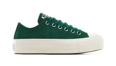 Converse Chuck Taylor All Star Lift Platform Colorful Suede Žene - Tenisice Converse - Zelena - A15533C-5 - Size: 5