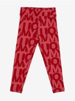 Red Girly Patterned Leggings Tommy Hilfiger - Girls