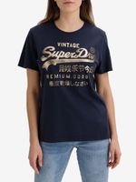 SuperDry Metallic Póló Kék