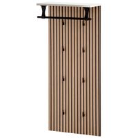 MID.YOU VEŠIAKOVÝ PANEL, čierna, farba duba, 50/110,6/20,9 cm