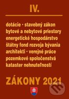 Zákony 2021 IV - Stavebné zákony a predpisy, kataster, nehnuteľností - kniha z kategorie Správní právo