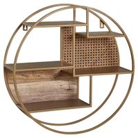 MID.YOU NÁSTENNÝ REGÁL, hnedá