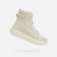 Beige women's ankle boots Geox Graisy - Women's
