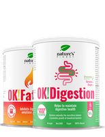 OK!Digestion + OK!FatBurn | 50% Popust | Ravnoteža mikroflore | Korisne bakterije | Zdrava probava | Mršavljenje | Gubitak masnoće | L-karnitin | 300g