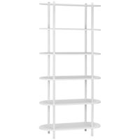 PBJ REGÁL, biela, železo, 90/160/30 cm
