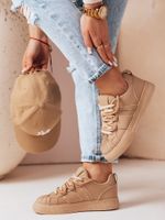 Sportowe sneakersy damskie SNEAKI khaki Dstreet