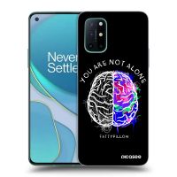 Silikónový čierny obal pre OnePlus 8T - Brain - White