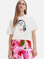 Desigual Face Tricou Alb