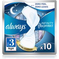 Always Infinity Night Size 3 санитарни кърпи за нощ 10 бр.