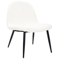 Livetastic KRESLO, drevo, kov, textil, čierna, béžová