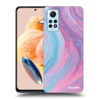 Silikónový prehľadný obal pre Xiaomi Redmi Note 12 Pro 4G - Pink liquid