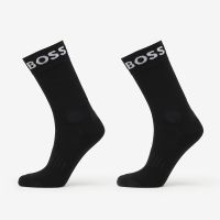 Κάλτσες Hugo Boss Quarter-Length Socks in Stretch Fabric 2-Pack Black 39-42