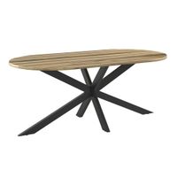 Ambia Garden ZÁHRADNÝ STÔL, drevo, kov, 200/76/100 cm