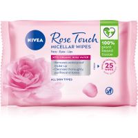 NIVEA MicellAir Rose Touch почистващи мицеларни кърпички за лице 25 бр.