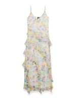 VERO MODA Ljetna haljina 'VMSMILLA'  svijetložuta / tamno zelena / roza / bijela