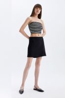 DEFACTO Normal Waist Basic Plain Shorts Skirt