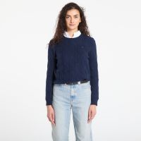 Sweter Tommy Hilfiger Soft Wool Cable C-Neckk Ls Sweater Dark Night Navy L