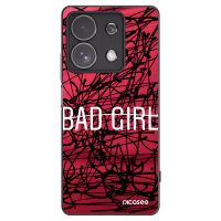 Silikónový čierny obal pre Xiaomi Redmi Note 13 Pro 4G - zlá holka