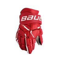 Rukavice Bauer Supreme Mach S23 SR, Senior, červená, 15"