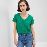 T-shirt GAP Basic V-Neck Tee Lovely Emerald S