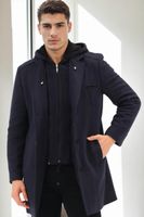 PLT8371 DEWBRRY MEN'S COAT-DIAGONAL NAVY BLUE-2