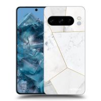 Silikónový čierny obal pre Google Pixel 10 Pro - White tile