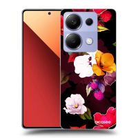Silikónový prehľadný obal pre Xiaomi Redmi Note 13 Pro 4G - Flowers and Berries