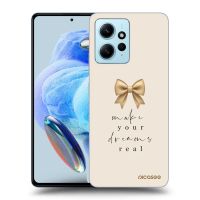 Silikónový čierny obal pre Xiaomi Redmi Note 12 4G - Golden Dream