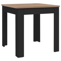 MID.YOU JÍDELNÍ STŮL, černá, dub artisan, 80/80/77 cm