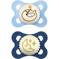 MAM Original Night 0m+ пустушка Blue 2 кс