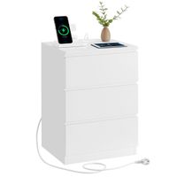 Boxxx NOČNÝ STOLÍK, biela, 40/59/35 cm