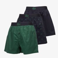 Bokserki LACOSTE Boxer Underwear Abysm/ Green-Abysm XL