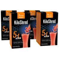 4x Abnehmen-Getränk KiloShred 5-in-1: Fett verbrennen. Entwässern. Kohlenhydrate blocken. Fetteinlagerungen verhindern. Appetit hemmen | SlimJOY