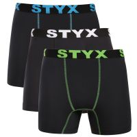 3PACK pánské funkční boxerky Styx černé (3W09023) XXL