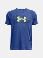 Under Armour UA B Tech Wordmark Logo SS Koszulka Niebieski