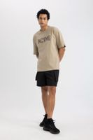 DEFACTO Fit Oversize Wide Pattern Pocket Woven Shorts