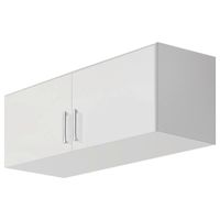 Carryhome NADSTAVEC NA SKRIŇU, biela, biela s vysokým leskom, 91/39/54 cm