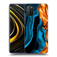 Silikónový čierny obal pre Xiaomi Poco M3 - Gold blue
